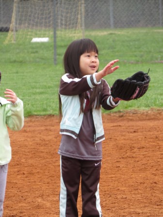 First softball practice